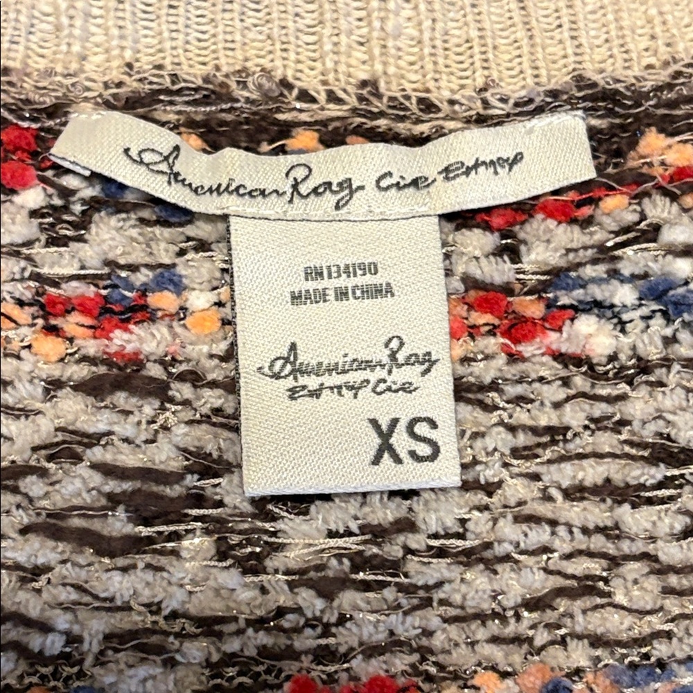 American Rag Multicolor Patterned Cardigan - Picture 4 of 4
